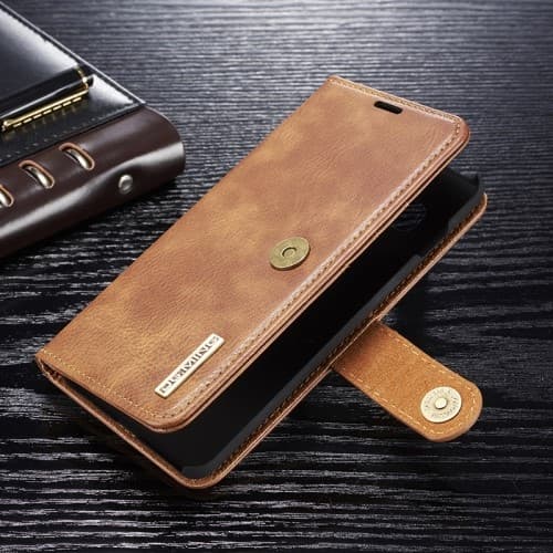 DG.MING Plånboksfodral 2-i-1 Split för Samsung Galaxy S10 Plus - Brun