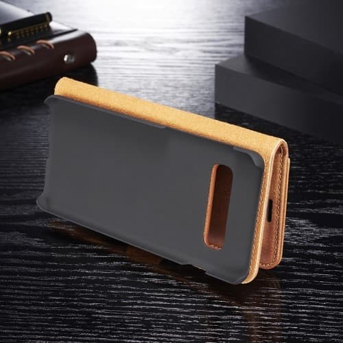 DG.MING Plånboksfodral 2-i-1 Split för Samsung Galaxy S10 Plus - Brun