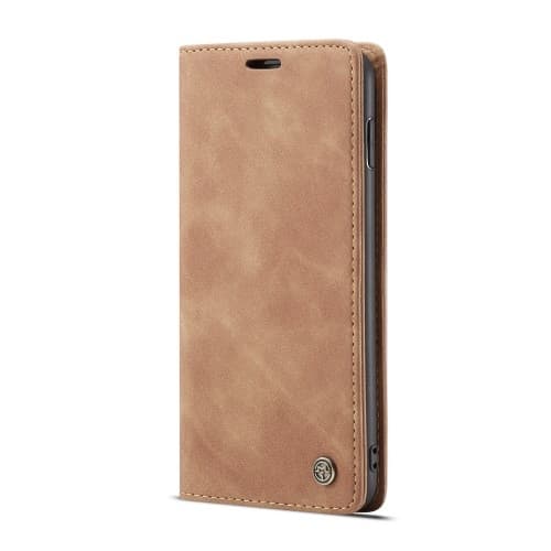 CASEME Plånboksfodral för Samsung Galax S10 Plus - Brun