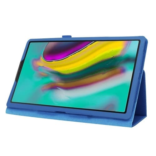 Litchi Texture Fodral för Samsung Galaxy Tab S5e 10.5" - Blå