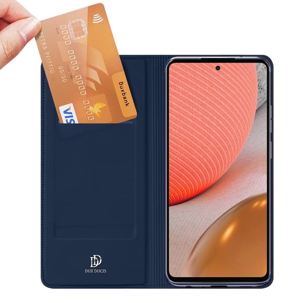 Dux Ducis Skin Series Plånboksfodral Galaxy A72 5G - Blå