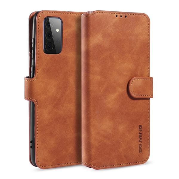 DG.MING Retro Plånboksfodral Galaxy A72 5G - Brun