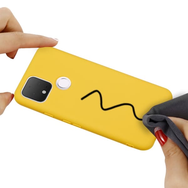 Silikon Flexicase Skal till Google Pixel 5 - Gul