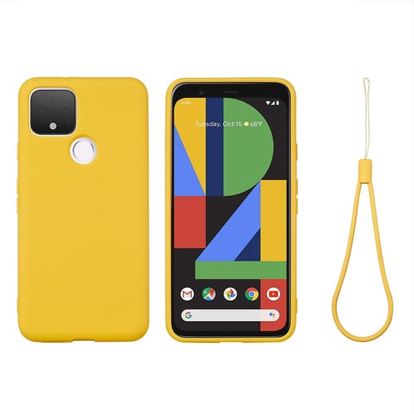 Silikon Flexicase Skal till Google Pixel 5 - Gul