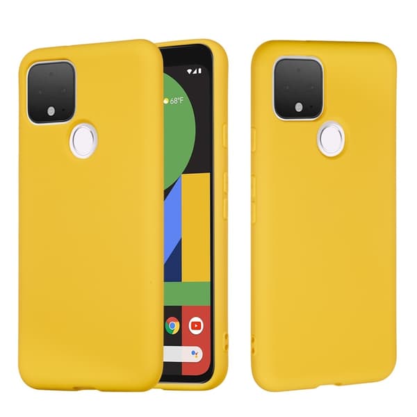 Silikon Flexicase Skal till Google Pixel 5 - Gul