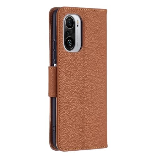 Litchi Plånboksfodral till Xiaomi Mi 11i / Poco F3 - Brun