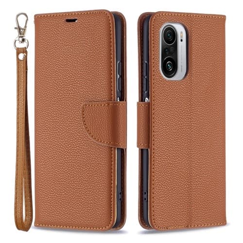 Litchi Plånboksfodral till Xiaomi Mi 11i / Poco F3 - Brun