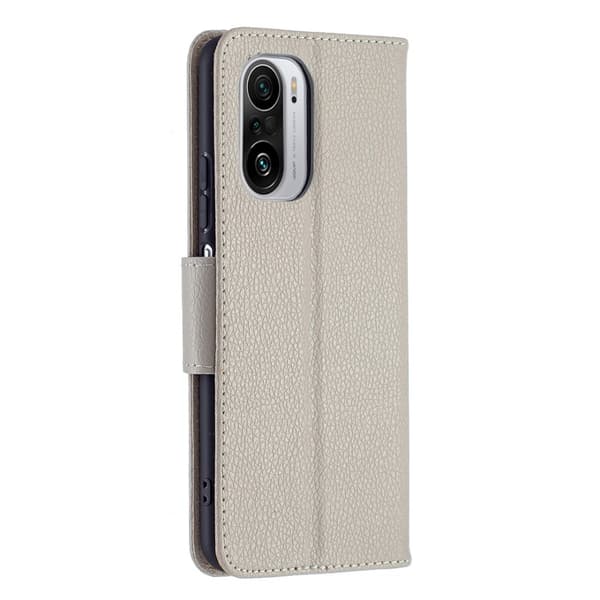 Litchi Plånboksfodral till Xiaomi Mi 11i / Poco F3 - Grå