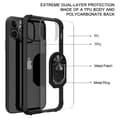 Miniatyrbild 3 av 5: Magnet Ring Flexicase Skal till iPhone 11 Pro Max - Svart