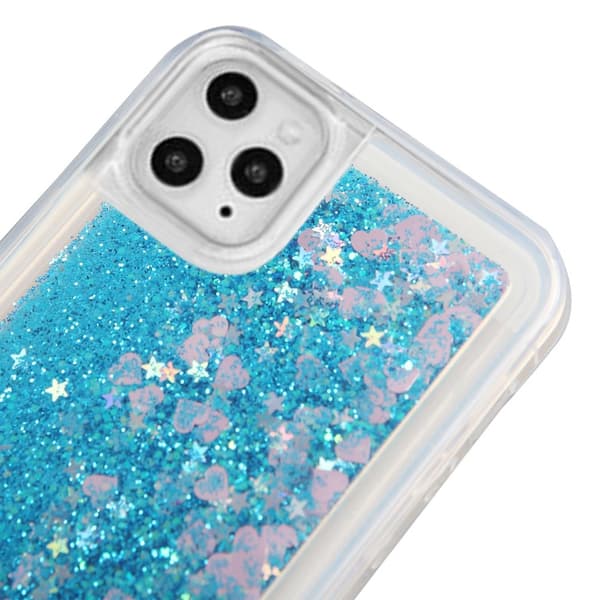 Glitter Skal till Apple iPhone 11 Pro Max - Blå