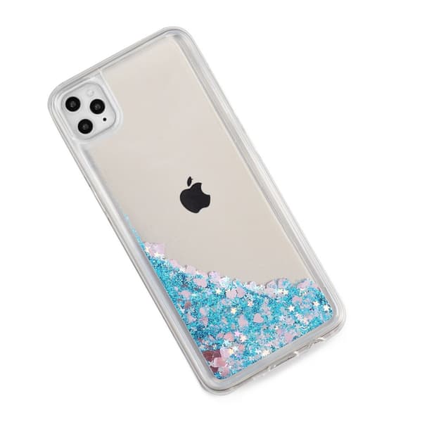 Glitter Skal till Apple iPhone 11 Pro Max - Blå
