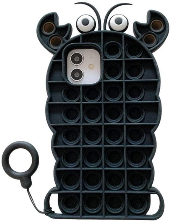 Crab Pop it Fidget Skal till iPhone 11 - Svart