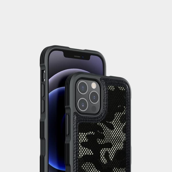 Nillkin Camouflage Hybridskal iPhone 12 & 12 Pro - Svart