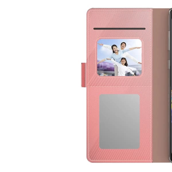 Plånboksfodral med Spegel Galaxy S21 Plus - Roséguld