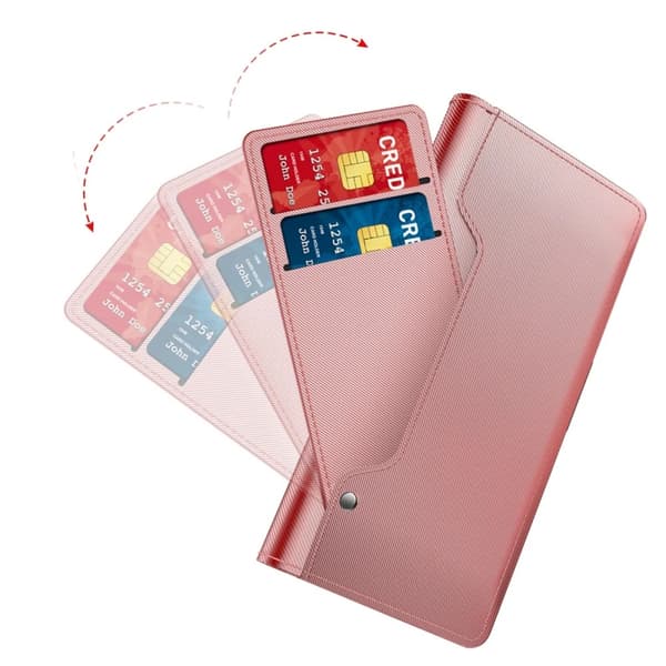 Plånboksfodral med Spegel Galaxy S21 Plus - Roséguld