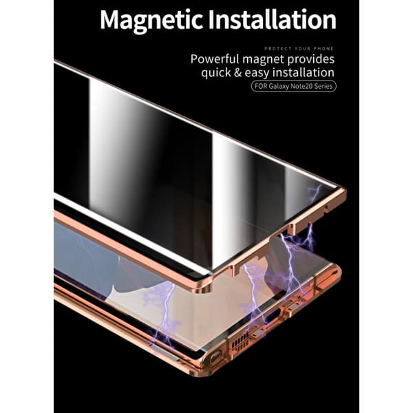Magnetic Metal Skal Till Galaxy Note 20 - Grön