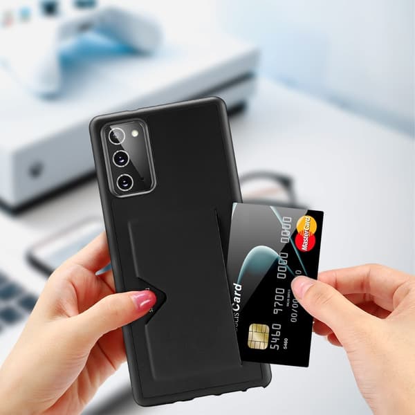 DUX DUCIS Card Slot PU Leather Skal Till Galaxy Note 20 - Svart