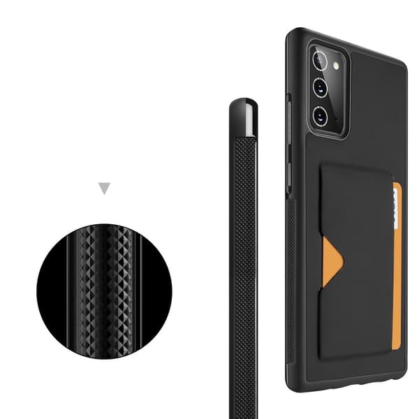 DUX DUCIS Card Slot PU Leather Skal Till Galaxy Note 20 - Svart