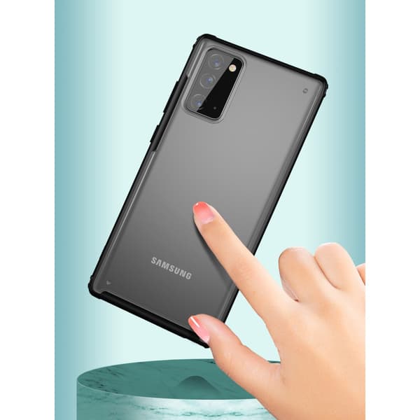 Armor Series Matte PC + TPU Hybrid Skal Till Galaxy Note 20 - Grön