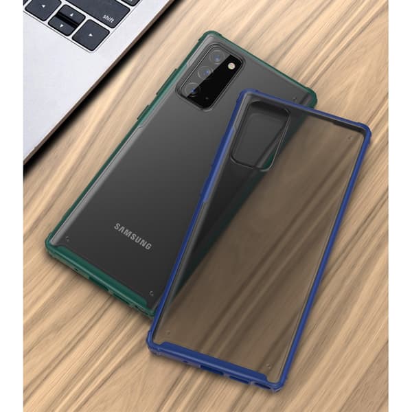Armor Series Matte PC + TPU Hybrid Skal Till Galaxy Note 20 - Grön
