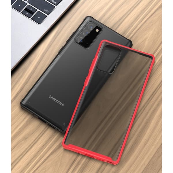Armor Series Matte PC + TPU Hybrid Skal Till Galaxy Note 20 - Grön