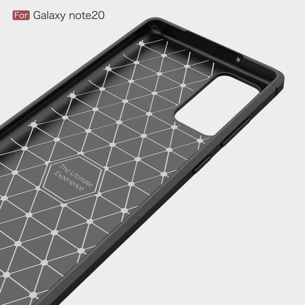 Carbon TPU Skal Till Galaxy Note 20 - Svart