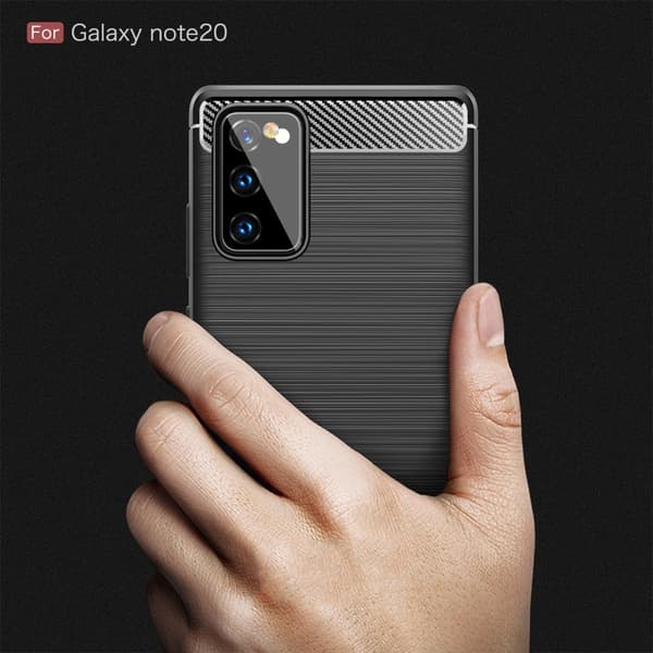Carbon TPU Skal Till Galaxy Note 20 - Svart
