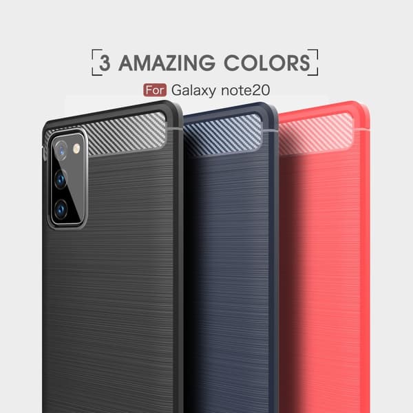 Carbon TPU Skal Till Galaxy Note 20 - Svart