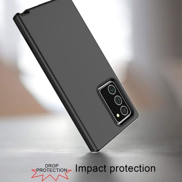 Rubberized Skal Till Samsung Galaxy Note 20 - Svart