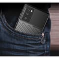 Miniatyrbild 8 av 9: Thunder Twill Texture Skal Till Galaxy Note 20 - Svart
