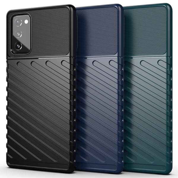 Thunder Twill Texture Skal Till Galaxy Note 20 - Svart