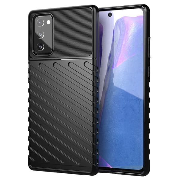 Thunder Twill Texture Skal Till Galaxy Note 20 - Svart