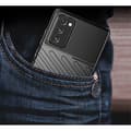 Miniatyrbild 8 av 9: Thunder Twill Texture Skal Till Galaxy Note 20 - Grön