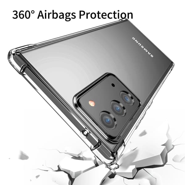 LEEU Shockproof Skal Till Samsung Galaxy Note 20 - Clear
