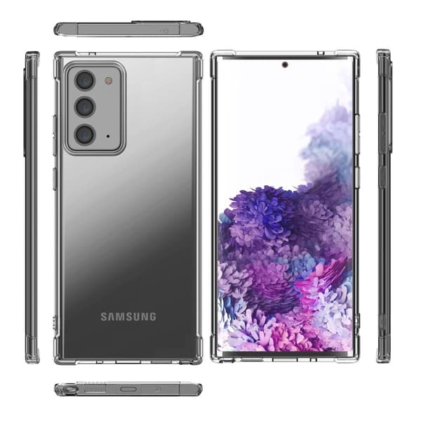 LEEU Shockproof Skal Till Samsung Galaxy Note 20 - Clear