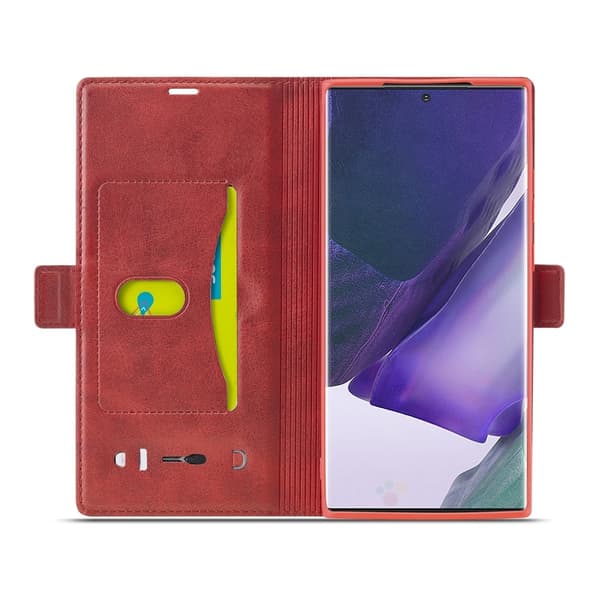 LC.IMEEKE Leather Fodral Till Samsung Galaxy Note 20 - Röd