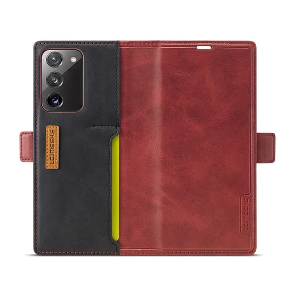 LC.IMEEKE Leather Fodral Till Samsung Galaxy Note 20 - Röd