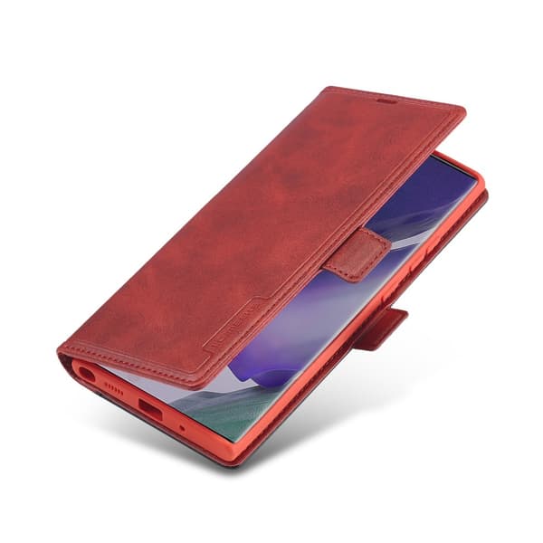 LC.IMEEKE Leather Fodral Till Samsung Galaxy Note 20 - Röd