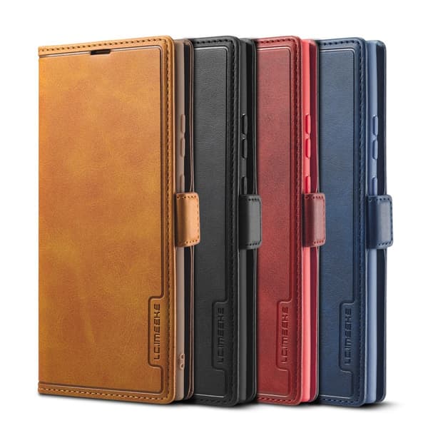 LC.IMEEKE Leather Fodral Till Samsung Galaxy Note 20 - Röd