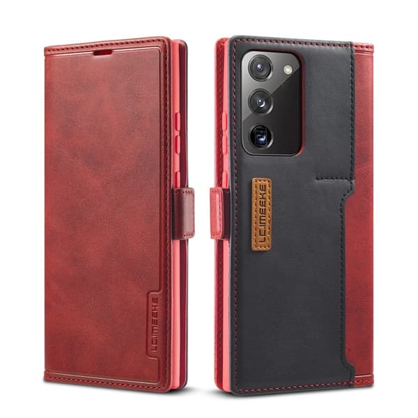 LC.IMEEKE Leather Fodral Till Samsung Galaxy Note 20 - Röd