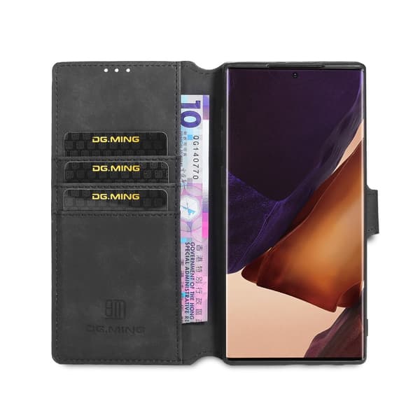 DG.MING Leather Fodral Till Galaxy Note 20 Ultra - Svart