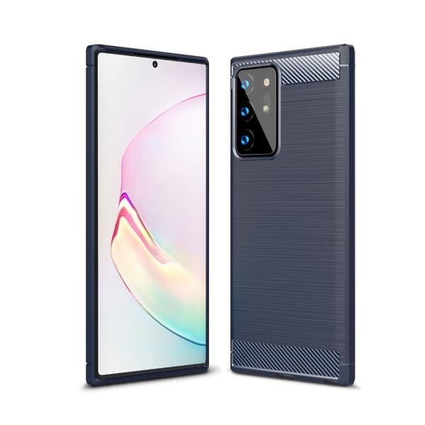 Carbon TPU Skal till Galaxy Note 20 Ultra - Blå