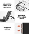 Miniatyrbild 4 av 6: Ringke Fusion Shock Absorption Skal till iPhone XS Max - Grå