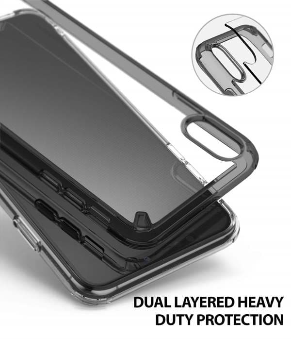Ringke Fusion Shock Absorption Skal till iPhone XS Max - Grå