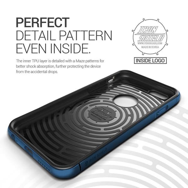 Verus Iron Shield Aluminum Metal Frame Skal till Apple iPhone 6(S) Plus (Blå)