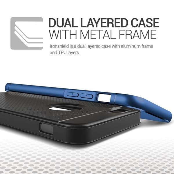 Verus Iron Shield Aluminum Metal Frame Skal till Apple iPhone 6(S) Plus (Blå)