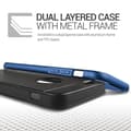 Miniatyrbild 4 av 7: Verus Iron Shield Aluminum Metal Frame Skal till Apple iPhone 6(S) Plus (Blå)