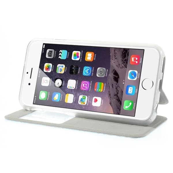 Glittery Mobilfodral med fönster till Apple iPhone 6 / 6S  - Zebra Blå