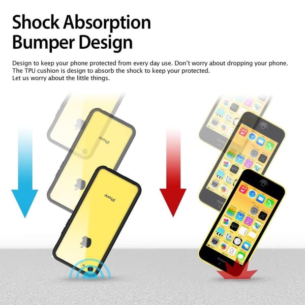 RINGKE Fusion skal till Apple iPhone 5C (Grå)