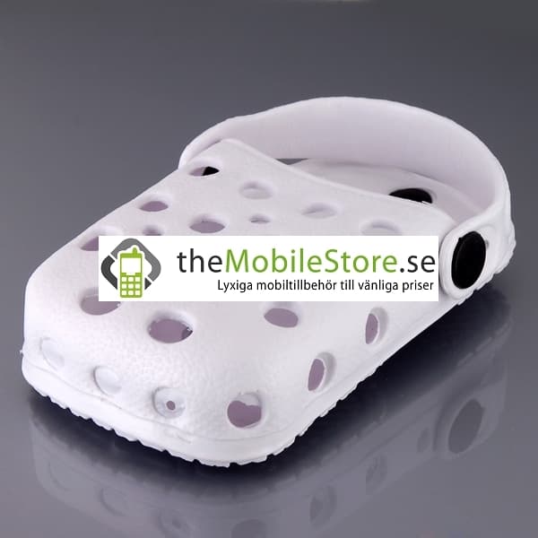 Foam Rubber Slipper hållare till iPhone 4G (Vit)